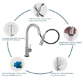 Aquacubic CUPC Certified Touch switch Kitchen Faucet, Pull Down Faucet with Pull Out Sprayer